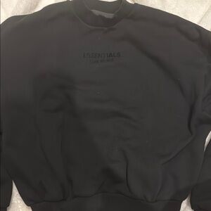 Essentials Black Kids Sweater